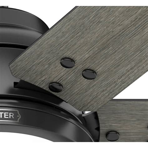 Hunter Gravity Simpleconnect 60 In Matte Black With Dark Gray Oak Blades Integrated Led Indoor