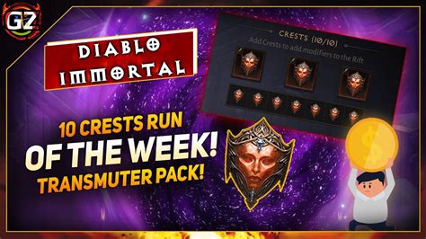 Legendary Crests Run Transmuter Pack Is Amazing Diablo Immortal