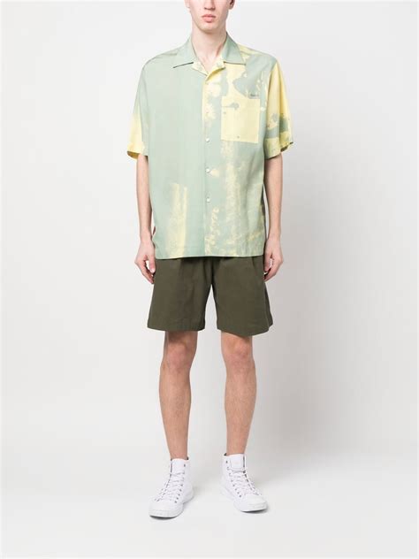 Oamc Graphic Print Short Sleeve Shirt Green Farfetch