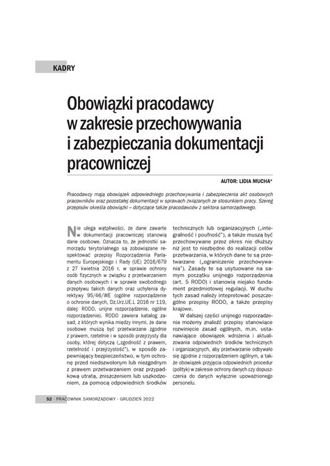 Blog Prawa Pracy Kancelaria Ostrowski I Wsp Lnicy Obowi Zki