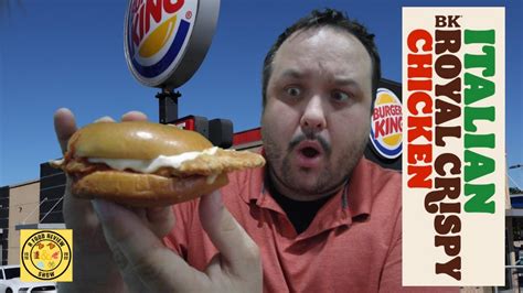 Burger King S Italian Royal Chicken Sandwich Review YouTube