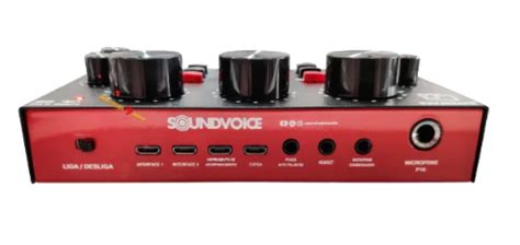 INTERFACE DE ÁUDIO SOUNDVOICE LITE SOUNDCASTING 300 Dat Som