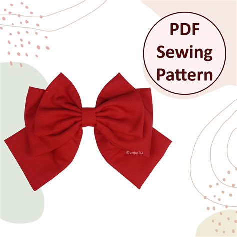 Three Layered Bow Sewing Pattern The Ultimate Hair Bow Sewing Guide