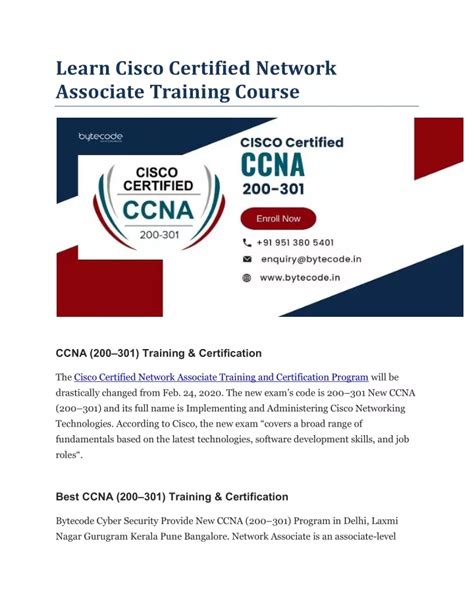 PPT Learn Cisco Certified Network Associate Training Course