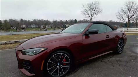 2023 Bmw 430i Xdrive Convertible Aventurin Red Metallic Youtube