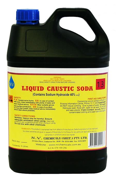 Liquid Caustic Soda Where To Buy Caustic Soda Bunnnings