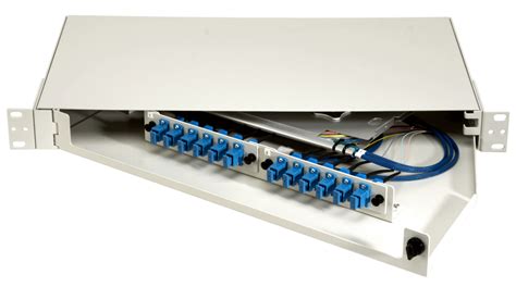 1u Splice And Termination Fiber Optic Interconnect Rack Mount Swing Shelf Century Fiber Optics