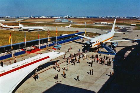 The A B In Front Of The Concorde In Toulouse During Its Presentation