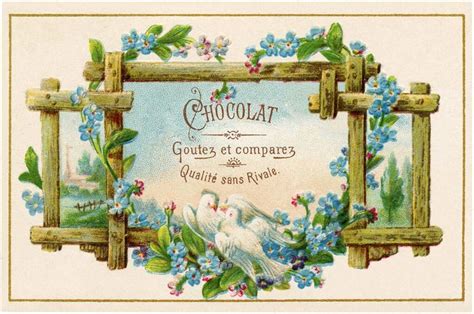 12 Vintage Chocolate Images Graphics Fairy Chocolat Image French