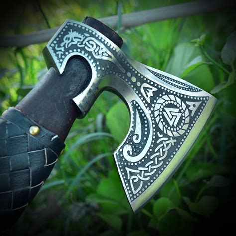 Viking Forged Axe RAGNAR Viking Axe Personalised Hatchet Etsy