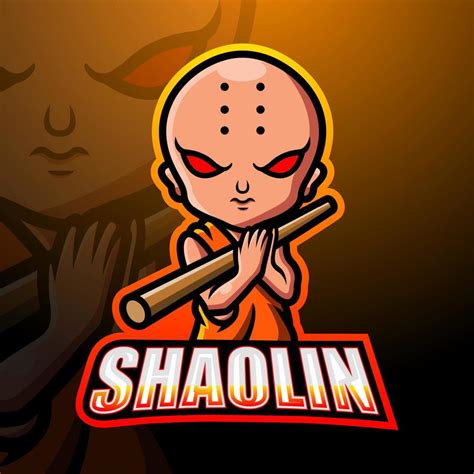 Shaolin Mascot Esport Logo Design 5741325 Vector Art At Vecteezy