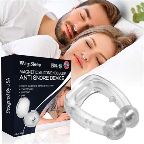 Pince à Nez Anti Ronflement 4PCS Snore Stopper Clip Magnétique