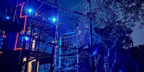 Night Ninja Adventure Course Coral Crater Adventure Park