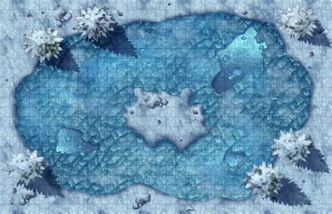 Frozen Lake Battle Map 24x30 Dndmaps Fantasy Map Dnd World Map Porn Sex Picture