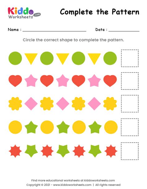 Explore Engaging Patterns Worksheets For Fun Learning Activities