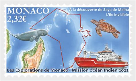 The Monaco Explorations Mission In The Indian Ocean Monaco Stamps