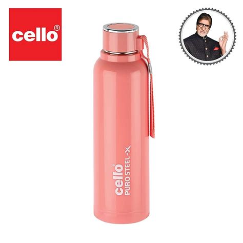 Cello Puro Steel X Benz 900 Water Bottle With Inner Steel And Outer