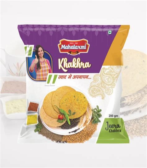 Mahalaxmi Jeeera Khakhara Jeera Masala Khakhra Packaging Type Packet