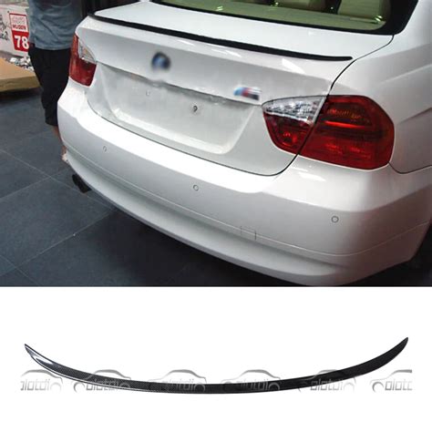 Carbon Fiber Rear Trunk Lip Back Duck Boot Spoiler For Bmw 3 Series E90