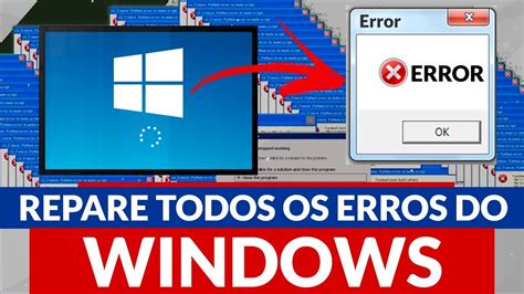 Aprenda A Reparar Qualquer Erro Do Windows Sem Programas Youtube