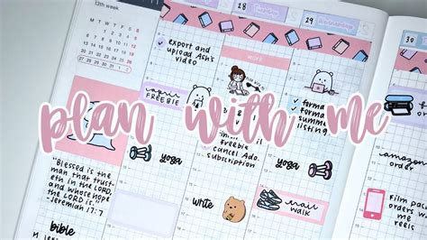 Plan With Me In My Hobonichi Cousin Reading Theme YouTube