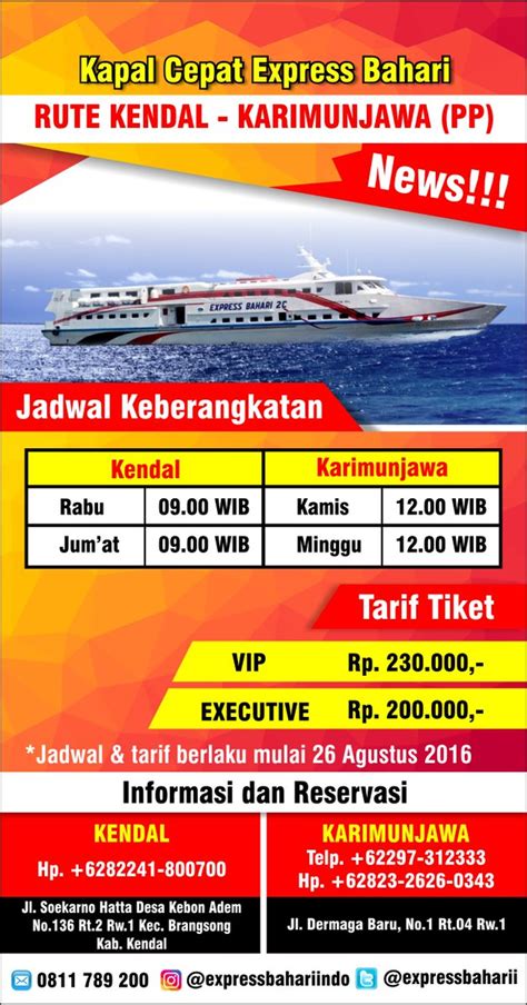 Tiket Kapal Express Bahari