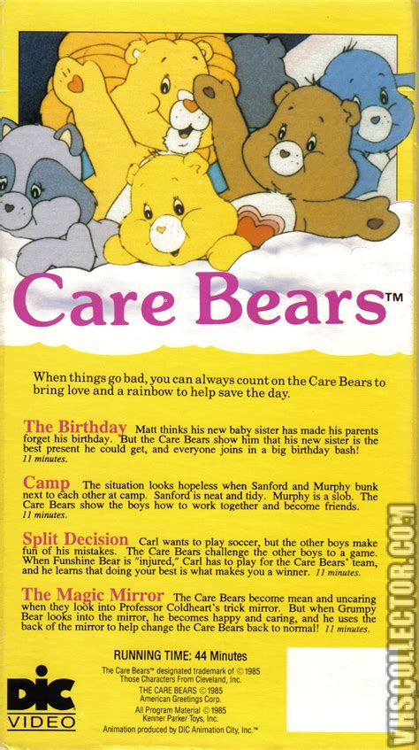 Care Bears Dic Vhs