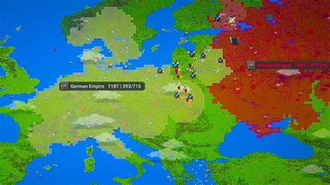 Russian Empire Vs German Empire X Speed Worldbox Timelapse Youtube