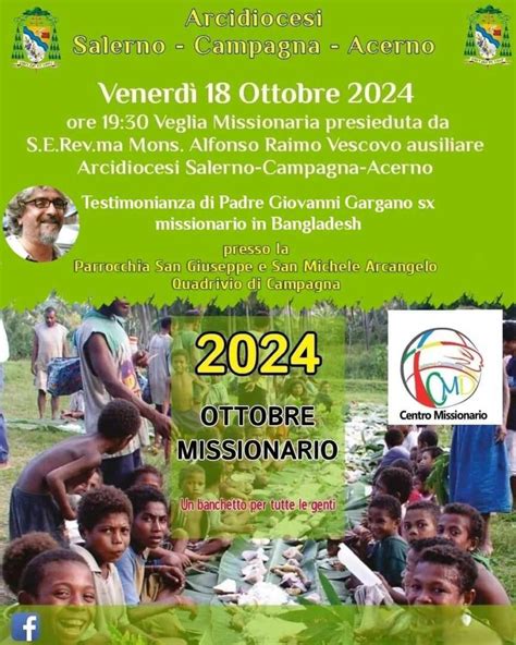 Giornata Missionaria Mondiale Le Iniziative Nellarcidiocesi Di