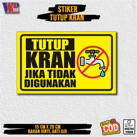 Jual Stiker Matikan Kran Bahan Vinyl Kualitas Premium Shopee Indonesia