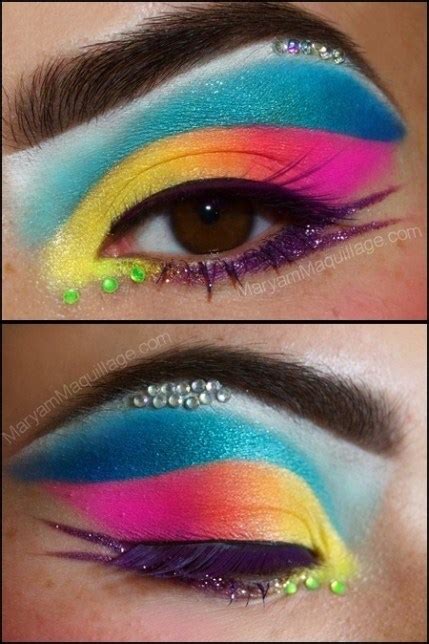 12 Fantastic Neon Makeup Looks Pretty Designs