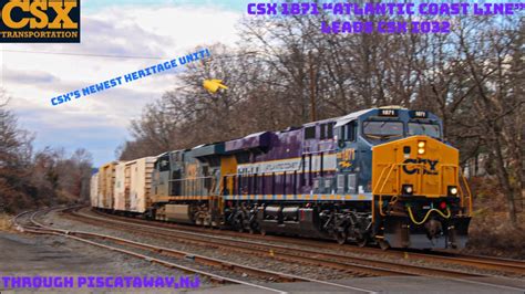 Csxs Newest Heritage Unit Csx Atlantic Coast Linees Ah Leads