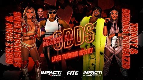 Carte D IMPACT Wrestling Against All Odds 2023 Catch Newz