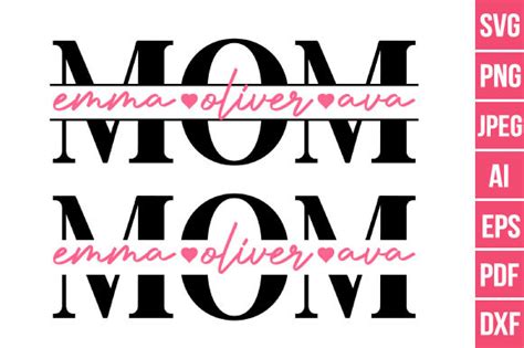 Mom Svg Mothers Day Mom Svg Monogram Graphic By Svgdesignrocket · Creative Fabrica