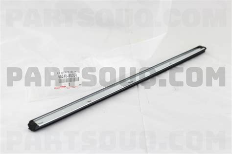 WEATHERSTRIP ASSY REAR DOOR GLASS INNER LH 6824060050 Toyota Parts