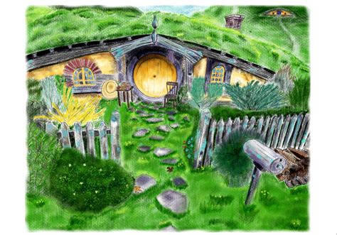 The Hobbit Hole Drawing