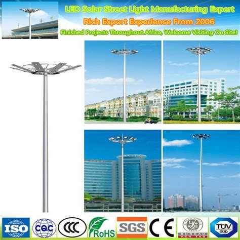 Oem M Telescopic Solar Lamp Post Hot Dip Galvanized Street