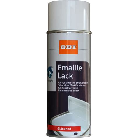 OBI Emaille Lack Spray Weiß glänzend 400 ml kaufen bei OBI