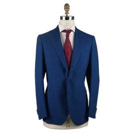 Cesare Attolini Blue Wool Blazer IsuiT