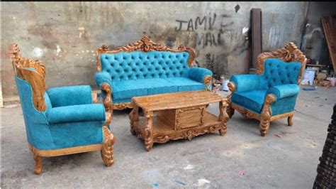 Teak Wood 5 Seater Carved Wooden Sofa Set At Rs 30000 Set In Saharanpur