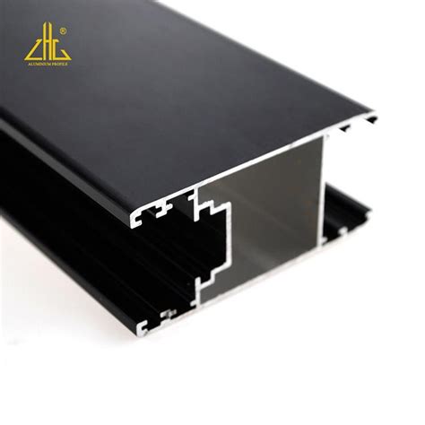 Anodized Brushed Black Extruded Frame Profile Factory Made In China