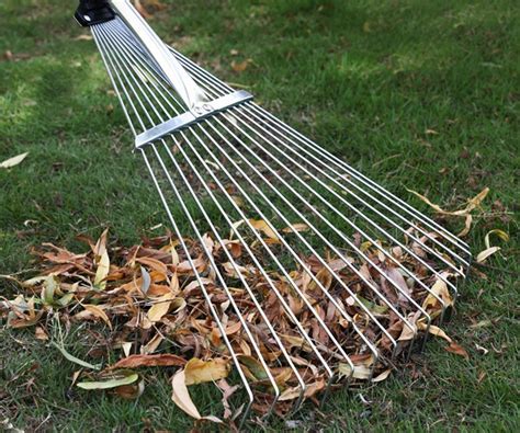 Stainless Steel Rake Weeding Tool Iron Rake For Gardening Sweeping