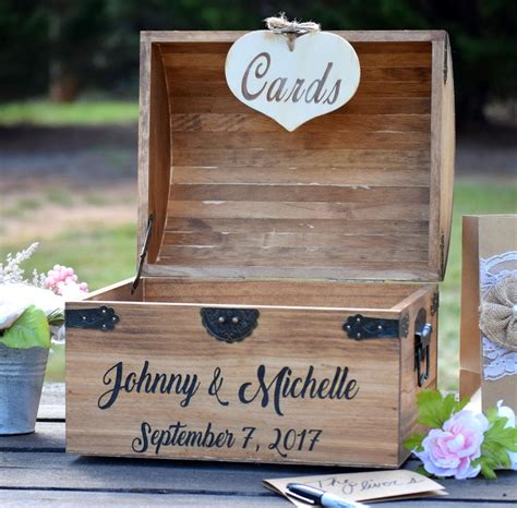 Rustic Wooden Card Box Rustic Wedding Card Box Rustic Wedding Decor