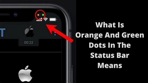 What Is The Orange Dot And Green Dot On Iphone Screen Youtube