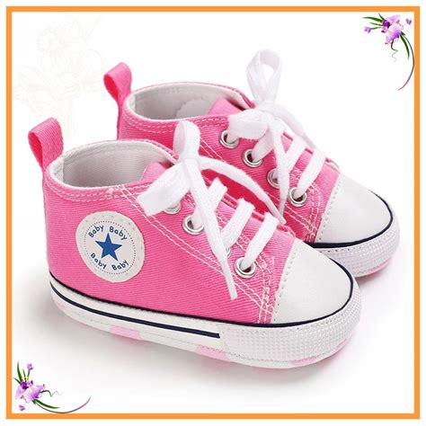 Pink Baby Shoes, Pink Baby Boots, Pink Sneakers, Crawling Baby Girl Shoes, Cute Baby Shoes, Baby ...