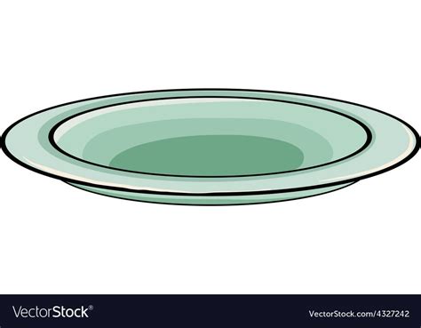 Plate Vector Image On Vectorstock Idee