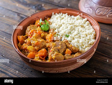 Couscous De Tajine D Agneau Marocaine Banque De Photographies Et D