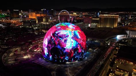 The Sphere in Las Vegas at Night - LAS VEGAS, UNITED STATES - OCTOBER ...