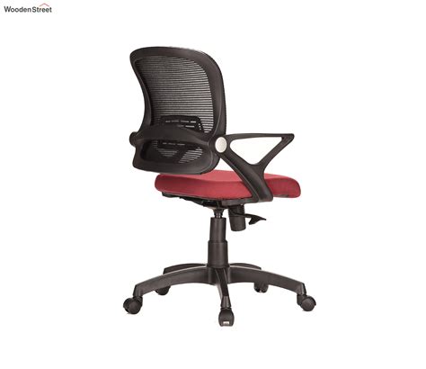 Buy Teal Loca Medium Back Ergonomic Mesh Chair Maroon At Off