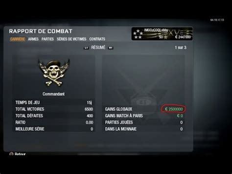 PREVIEW PS3 HAN BLACK OPS HACK PRESTIGE 14 15 16 2500000 YouTube